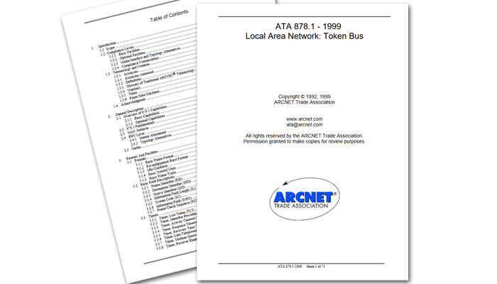 Cover of the ATA 878.1-1999 Standard